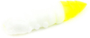 Gumy FishUp Pupa 3,2cm | 1,2" | #131/White/Hot Chartreuse | 8szt.