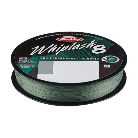 Plecionka Berkley Whiplash 8 Green 0.12mm | 17.5kg | 150m