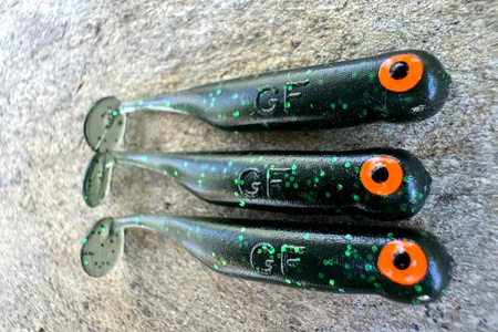 Guma Great Fish GF1 4,9cm | Magic Green | krewetkowy | 10 szt. | Dżejsiok Special Edition