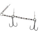 Dozbrojka z krętlików Mikado Jaws Double Evo Stinger XL | 35kg | kotwice nr 2/0 | 18-22cm