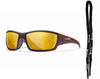 Okulary Wiley X TIDE Gold Mirror Matte Hickory Brown Frame