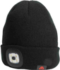 Czapka zimowa z latarką Mikado Beanie - czarna