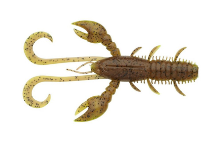 Guma Berkley Hollow Craw 7cm | Brown Chartreuse