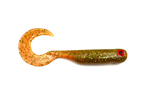 Guma Great Fish GF1 Twister 4,9cm | Motor Oil Green | bezzapachowy | 10 szt.