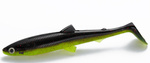 ..Guma Westin BullTeez Shadtail 9,5cm | Black Chartreuse