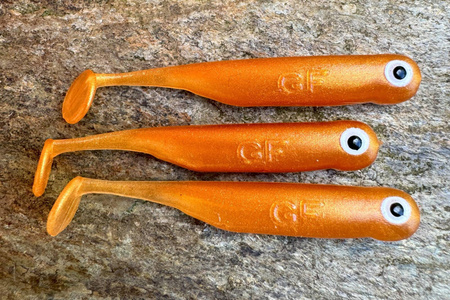 Guma Great Fish GF1 4,9cm | Gold | bezzapachowy | 10 szt.