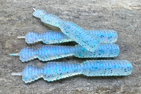 Guma Great Fish GF2 Leech 6cm | Ice Blue | bezzapachowy | 10 szt. | Dżejsiok Special Edition