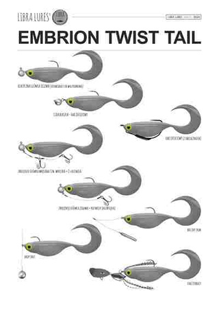 Przynęta Libra Lures Embrion Twist Tail 2.5" | 6.5 cm | 003 - Blue Pearl | 10 szt.