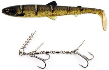 Zestaw Guma Westin BullTeez Shadtail 18cm | Cola Perch + Dozbrojka Vis Vangen