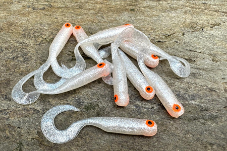 Guma Great Fish GF1 Twister 4,9cm | Silver Pearl | bezzapachowy | 10 szt.