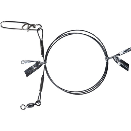 Przypon stalowy BKK 7x7 Wire leader HD (Pike Snap) | 40cm | 30kg | 2 szt.