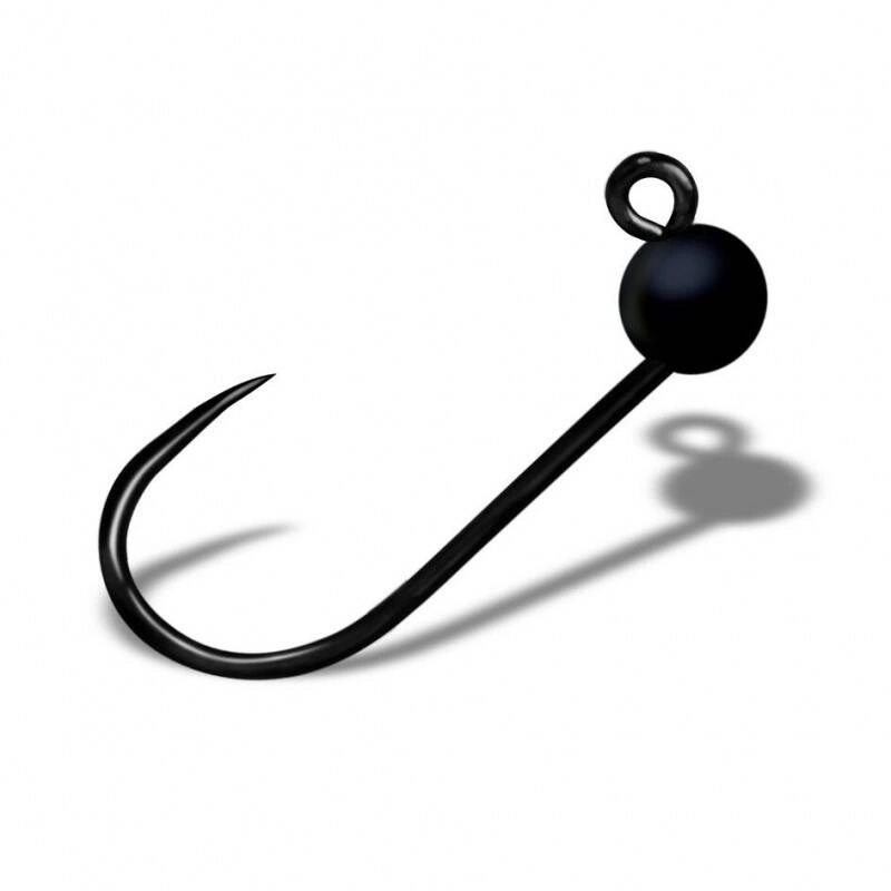 Główki jigowe wolframowe Gurza Trout J1 BL Tungsten Beads BK #2 - 0.89g