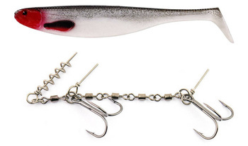 Zestaw Guma Westin ShadTeez Slim 18cm | Redlight + Dozbrojka Vis Vangen