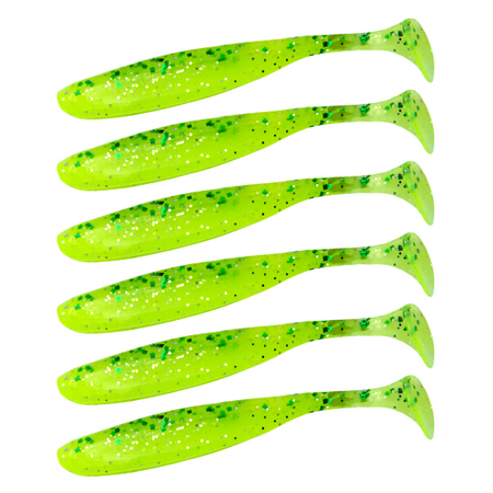 Guma Keitech Easy Shiner 4.5" | 11,43cm | LT#62 LT Chart Lime Shad  | 6 szt.