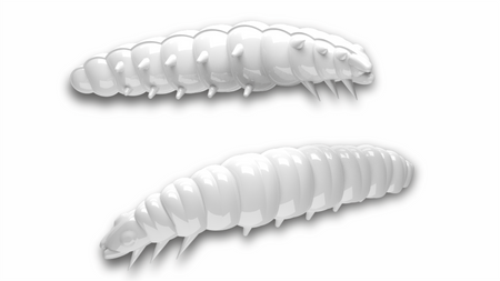 Przynęta Libra Lures Larva 3.5cm | 001 - White | brak zapachu | 12 szt.