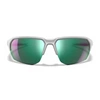 Okulary Wiley X - JAKL Captivate Polarized /  Green Mirror Polished White Frame + GRATISY! 