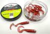 Guma Great Fish GF1 Twister 4,9cm | Glitter Red | bezzapachowy | 10 szt.
