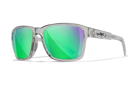 Okulary Wiley X Trek Green Mirror Gloss Crystal Light Grey Frame