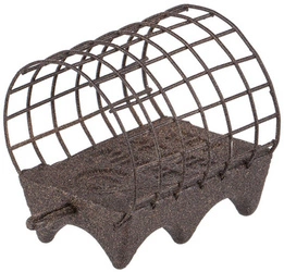 Koszyk klasyczny Brain River z kolcami rozm. L | 90g | Brązowy