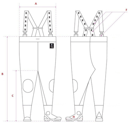Spodniobuty wodoodporne Pros Standard | rozm. 40