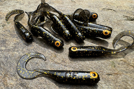 Guma Great Fish GF1 Twister 4,9cm | Black&Gold | krewetkowy | 10 szt. | Edycja Limitowana Typ od Ryb