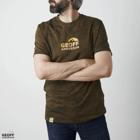 T-shirt Geoff Anderson Organic Tee | Leaf Orange Chest | XL