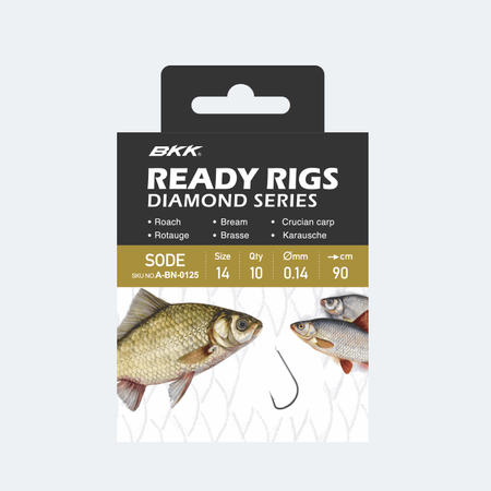 Haczyki z przyponem BKK Sode Ni | #8 | Ø 0.16mm | 70cm