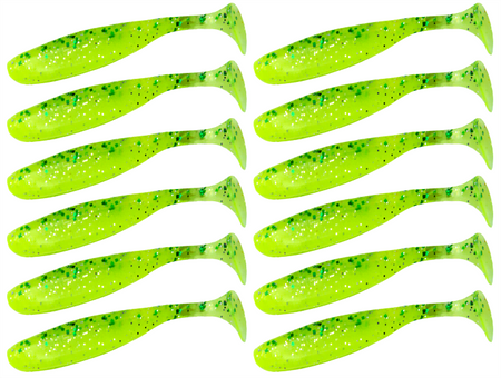 Guma Keitech Easy Shiner 2" | 5,08cm | LT#62 LT Chart Lime Shad | 12 szt.
