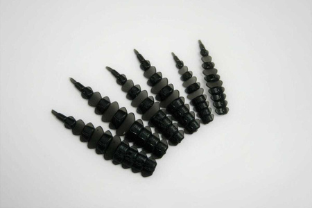 Przynęta FISHCHASER Drago Worm / 2.7cm / 10szt. / Black Magic