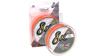 .Plecionka Mikado NIHONTO OCTA BRAID  /  0.35mm/35.4kg/300m -  FLUO POMARAŃCZOWA - op.1szp.