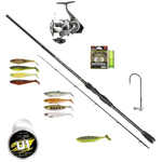 Zestaw na sandacze z wędka Wędka Mikado KAMISORI ZANDER 240cm | do 28g - Kołowrotek Daiwa 23 Exceler LT 3000C