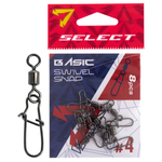 Agrafki z krętlikiem Select Basic Swivel Snap #4 | op. 8 szt.