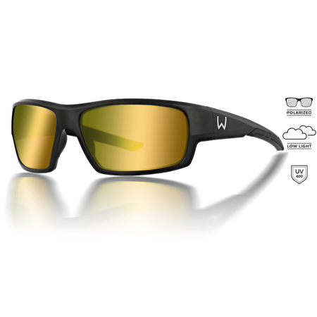 Okulary Westin W6 Sport 10 Matte Black | LB Yellow | AR Blue Filter