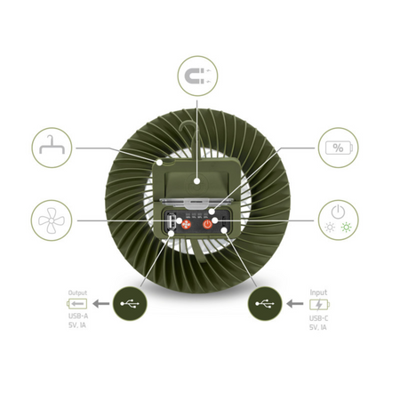 Wentylator z lampą Delphin Ventix