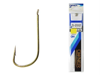 Haczyki z przyponem OWNER S282 roz 12, żyłka 0.12mm op 10szt