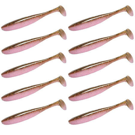 Guma Keitech Easy Shiner 3" | 7,6cm | LT#52 Green Pumpkin Pink | 10 szt.