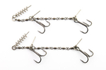 Dozbrojka Double Stinger Vis Vangen do gum 22cm+ | 2+6x Krętlik | Kotwica 3/0 | 2 szt.