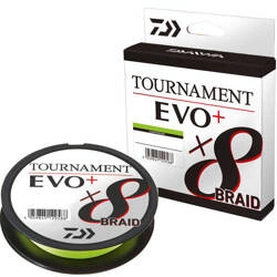 Plecionka Daiwa Tournament X8 Braid Evo+ 0.12mm | 8.60kg | 135m | Chartreuse