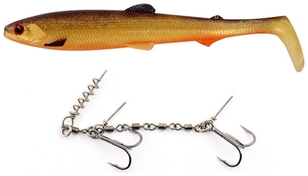Zestaw Guma Westin BullTeez Shadtail 24cm | Gold Rush + Dozbrojka Vis Vangen