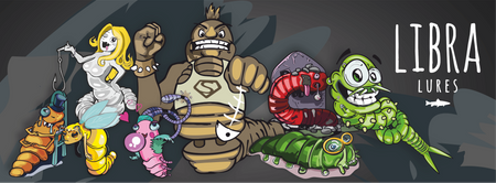 Przynęta Libra Lures Fatty D'Worm 7.5cm | 017 - Bubble Gum | kryl | 8 szt.