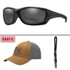 Okulary polaryzacyjne Wiley X - GRAVITY CAPTIVATE / Polarized Smoke / Grey Matte Black Frame + GRATISY!