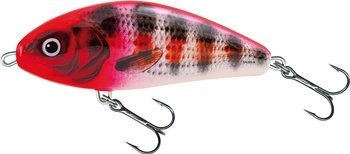 Wobler Salmo Fatso 10 cm - pływający - Holo Red Head Striper