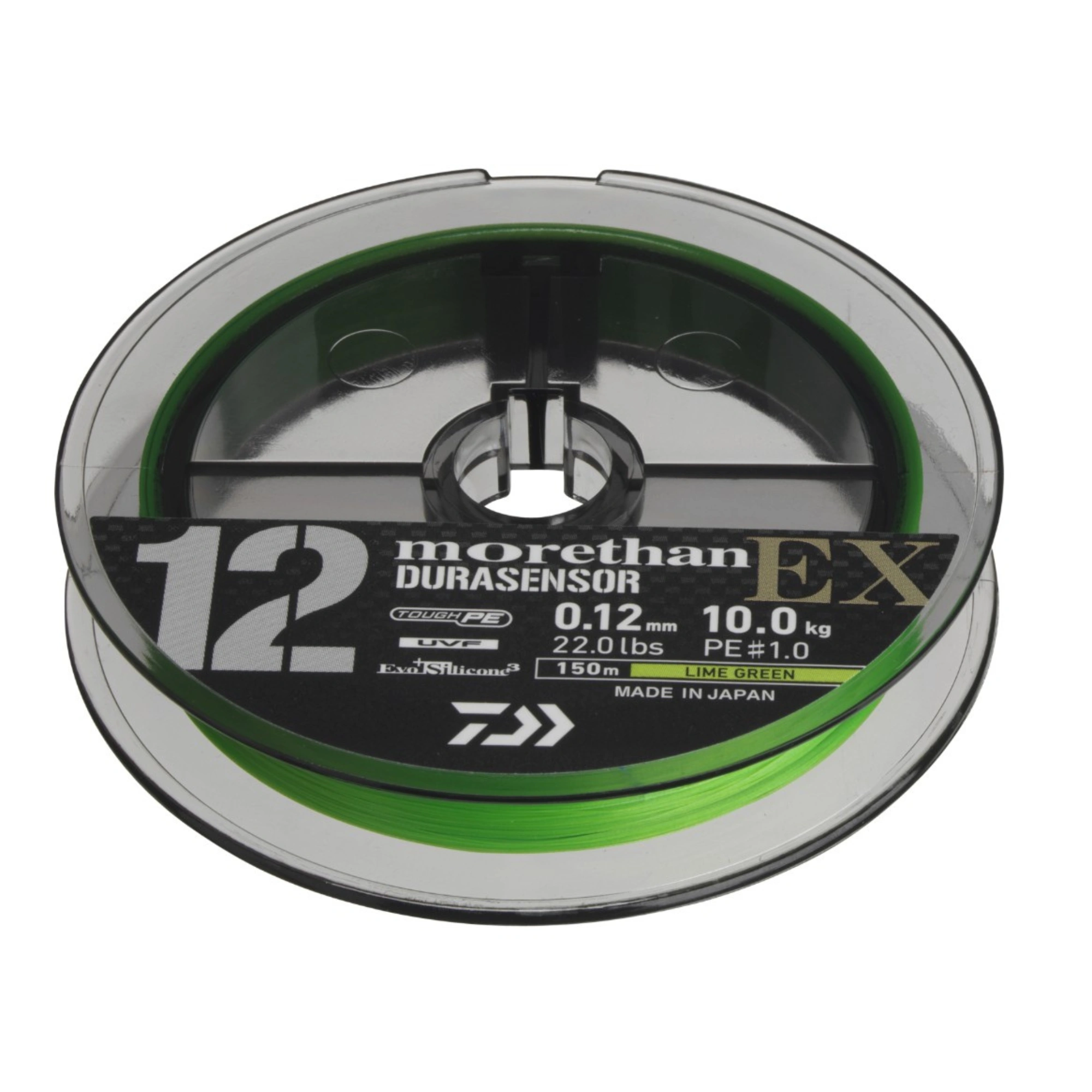 Plecionka Daiwa Morethan DURASENSOR 12 EX+Si3 /0.05mm /150m/Lime Green