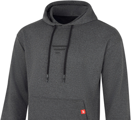 Bluza z kapturem Favorite Black logo dark grey melange | rozm. L