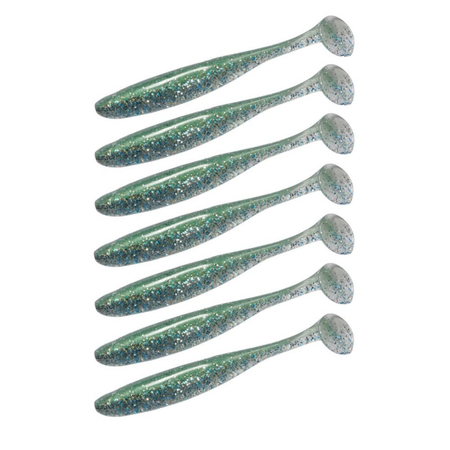 Guma Keitech Easy Shiner 4" | 10,16cm | LT#50 Green Shad | 7 szt.