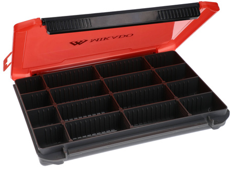 Pudełko Mikado z przegródkami UAC-H1902 |20,5x15,5x3,5cm | - rozm. M - CZERWONE