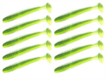 Guma Keitech Swing Impact 2.5" | 6,35cm |  LT#62 Chart Lime Shad | 10 szt.