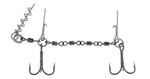 Dozbrojka z krętlików Mikado Jaws Double Evo Stinger | 25kg | kotwice nr 1/0 | 18-22cm