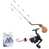 Zestaw Wędka Mikado Mormyshka Twin Tip 37cm + Mikado Arctic Micro 504 FD | Mormyszka