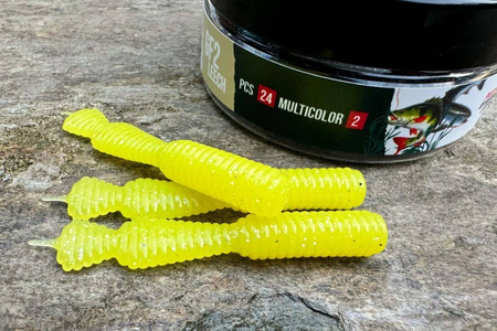 Guma Great Fish GF2 Leech 6cm | Multicolor II | bezzapachowy | 24 szt.